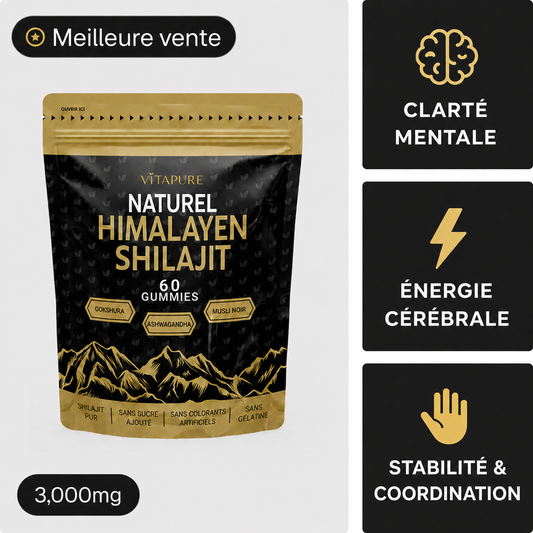Gummies de Shilajit VitaPure® Pour la Clarté Mentale