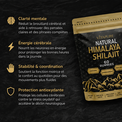 Gummies de Shilajit VitaPure® Pour la Clarté Mentale