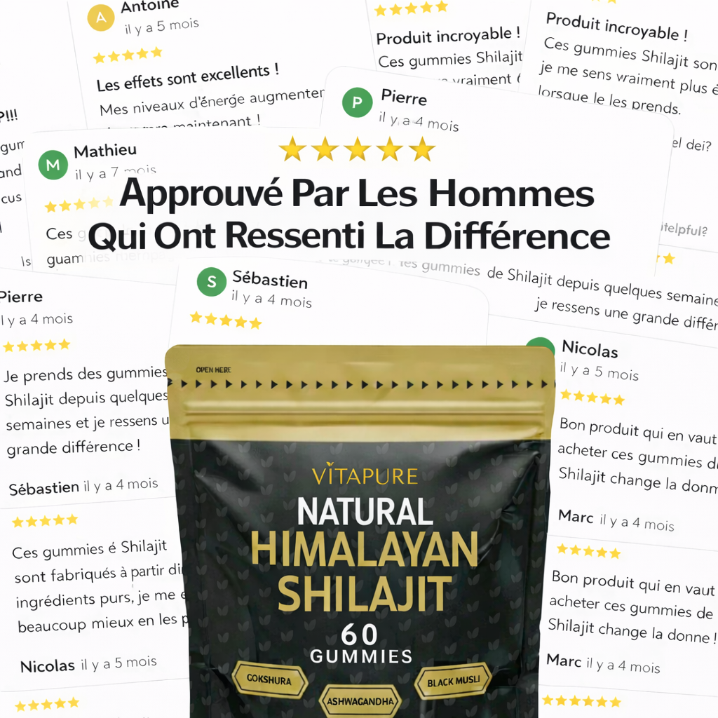 Gummies de Shilajit VitaPure® Pour Le Soutien Des Reins